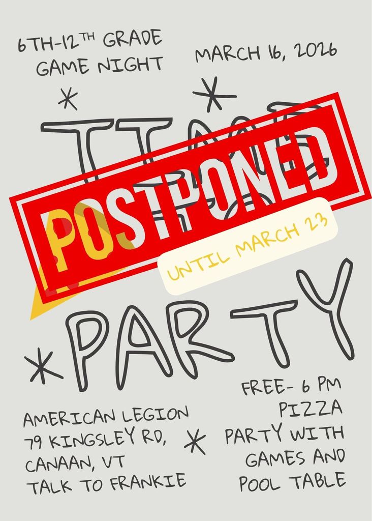 Event Postponed