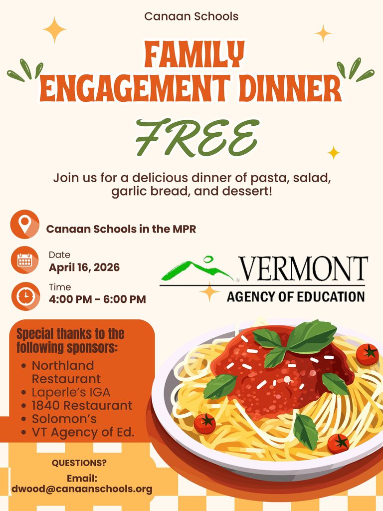 Flyer for the Family Engagement Dinner