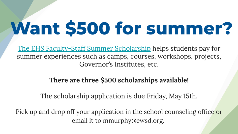 Faculty Staff Summer Scholarship