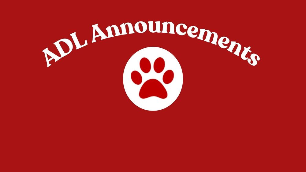 ADL Announcements