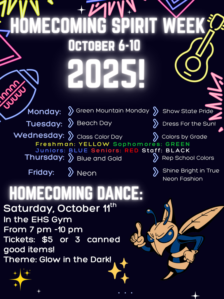 Spirit Week 10/6-10/10
