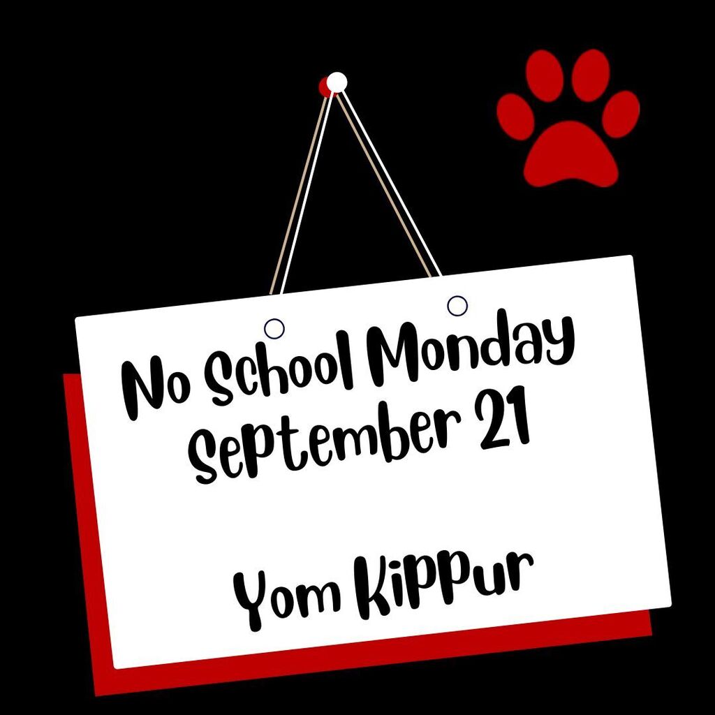 No School September 21 Yom Kippur
