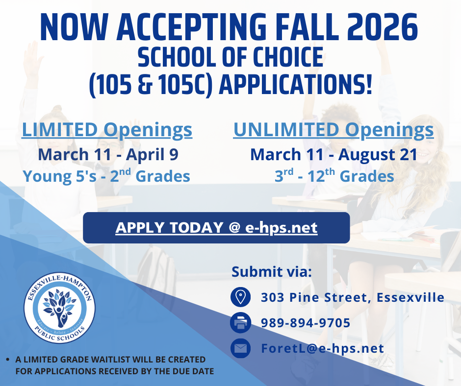 SCHOOL OF CHOICE - FALL 2026