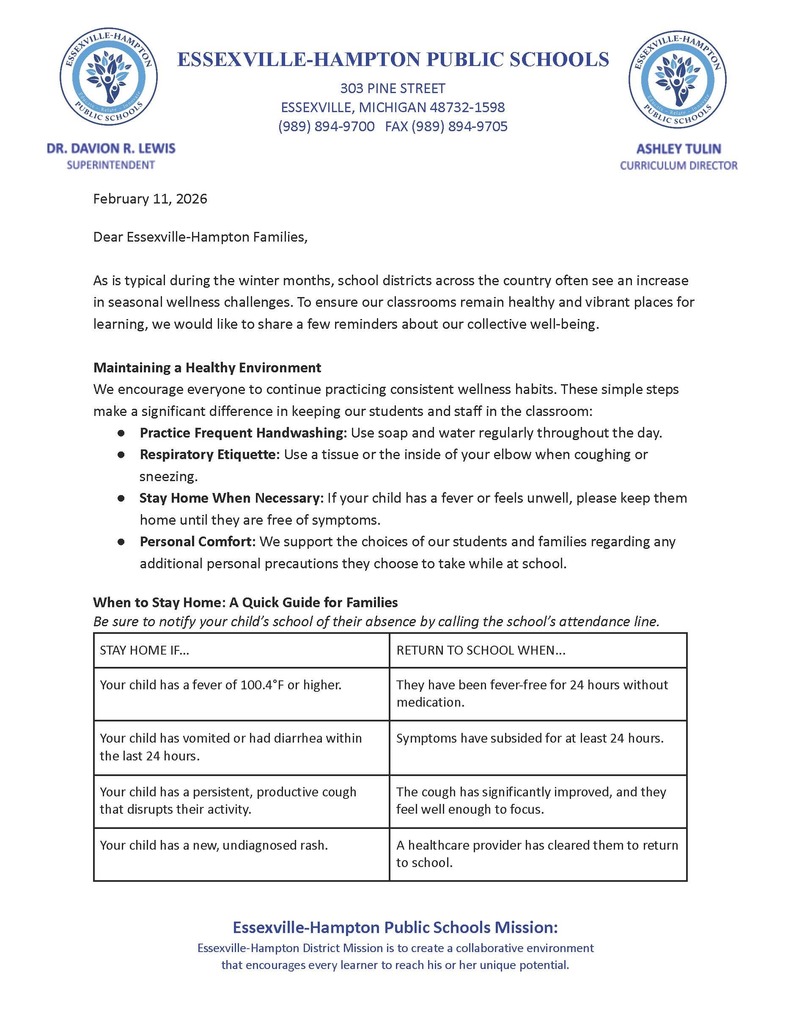 Community Wellness Update