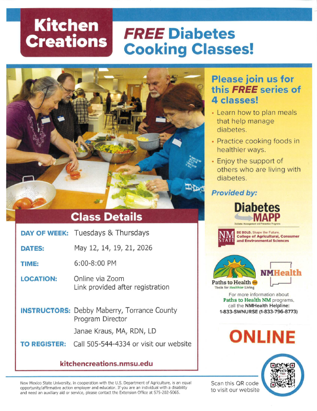 Free Diabetes Cooking Classes