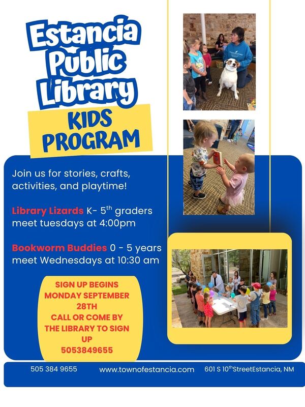 Estancia Kids program flyer