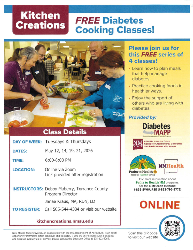 Free Diabetes Cooking Classes