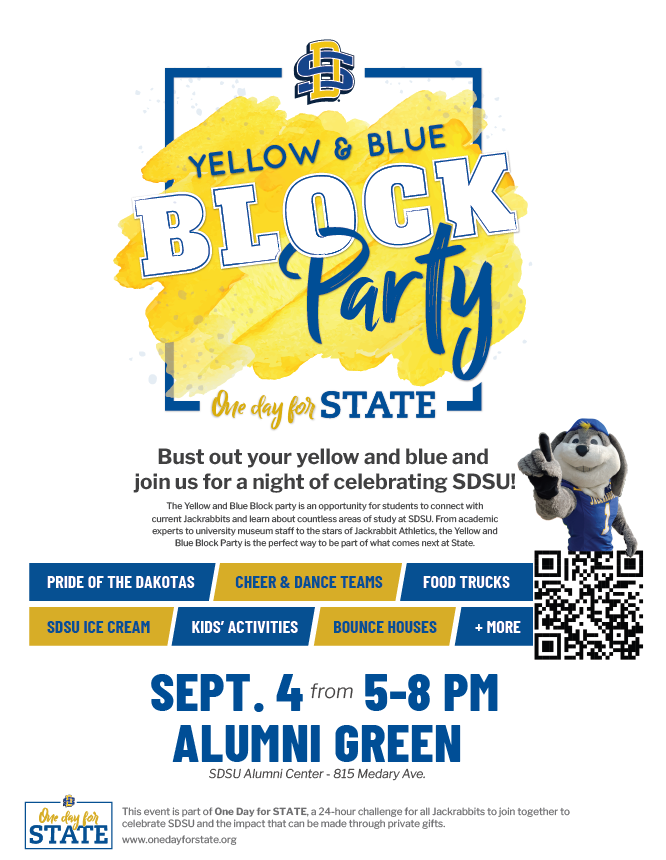 Yellow and blue block party