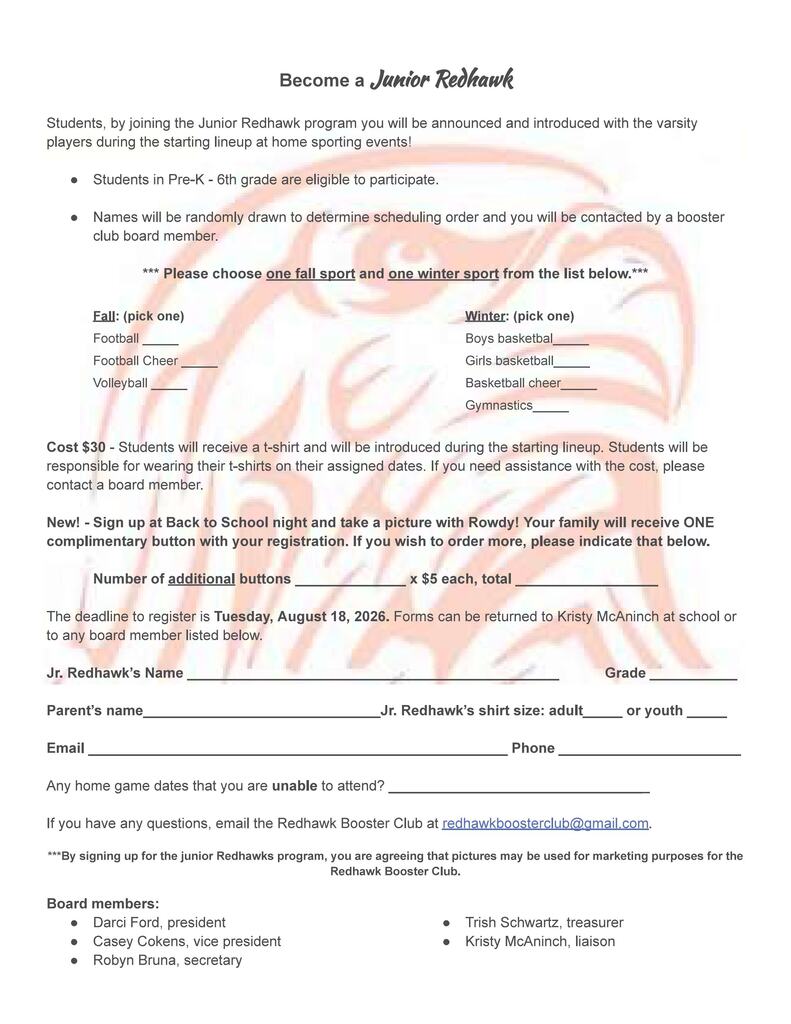 junior redhawk