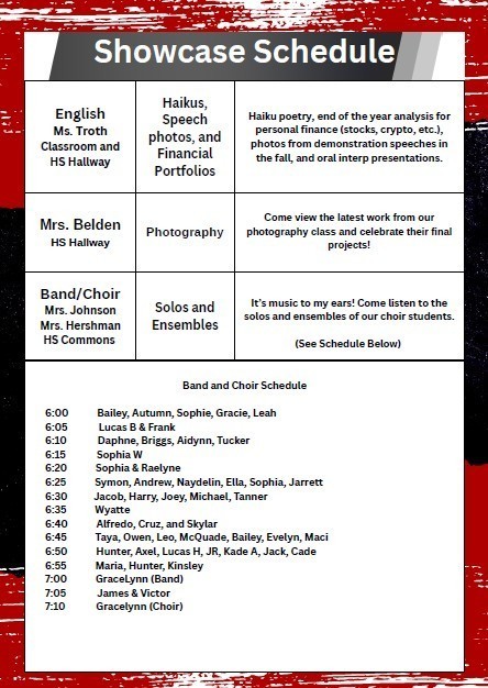Schedule