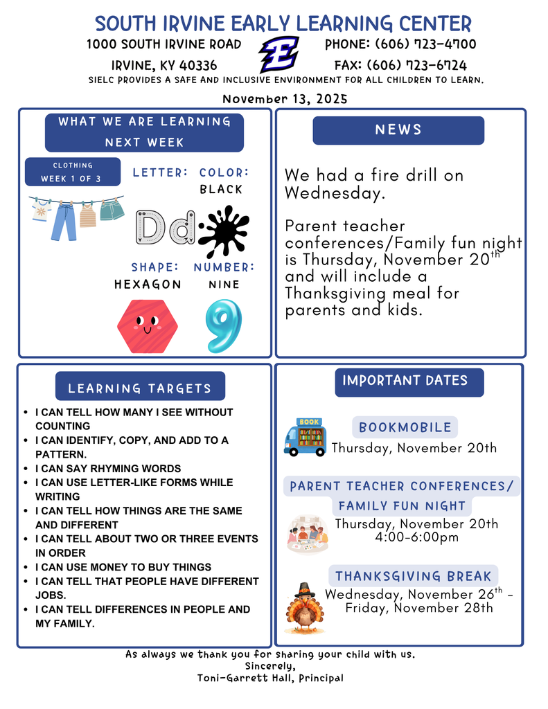 Beige Blue Minimal with Abstract Shape Classroom Newsletter