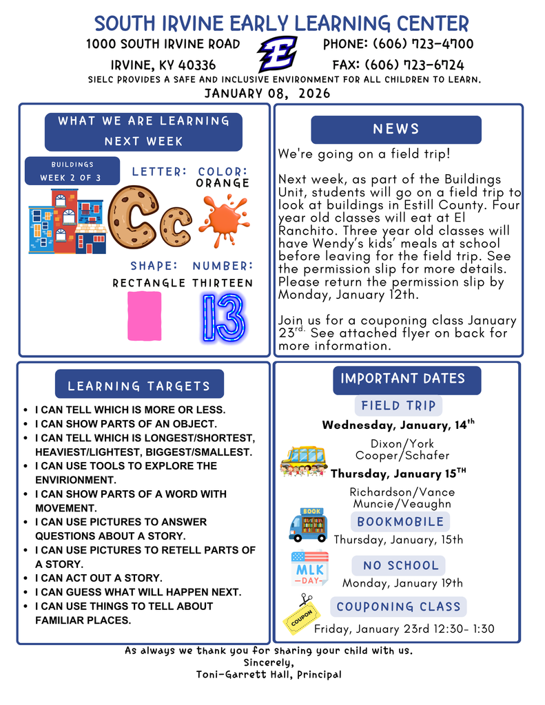 Beige Blue Minimal with Abstract Shape Classroom Newsletter (3)