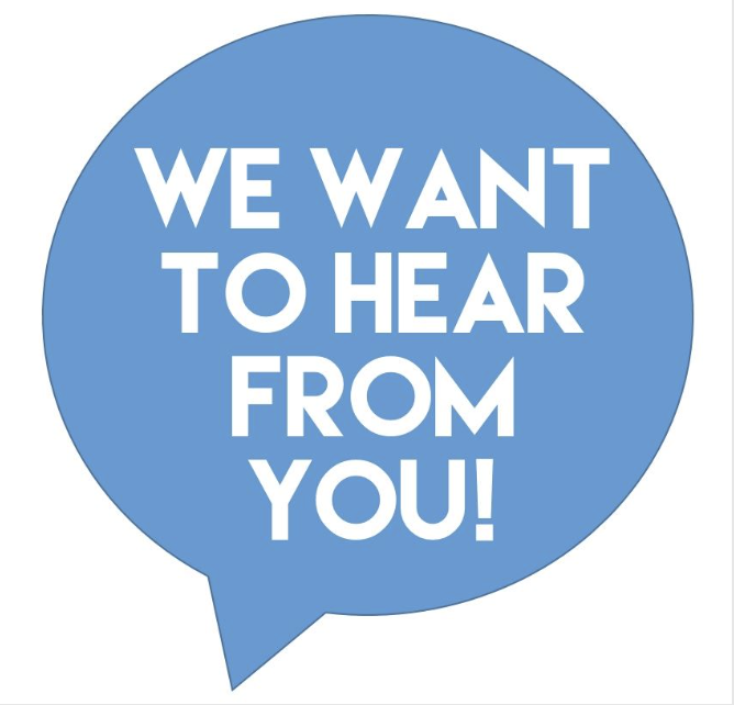 We want to hear from you!