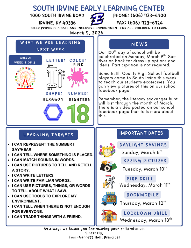 Beige Blue Minimal with Abstract Shape Classroom Newsletter (6)