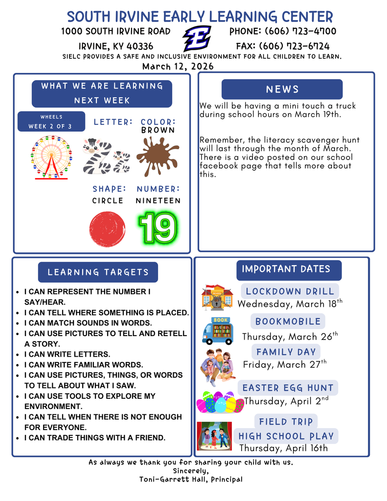 Beige Blue Minimal with Abstract Shape Classroom Newsletter (8)