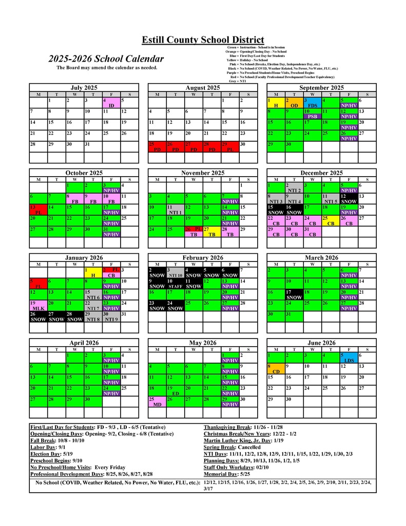 District Calendar