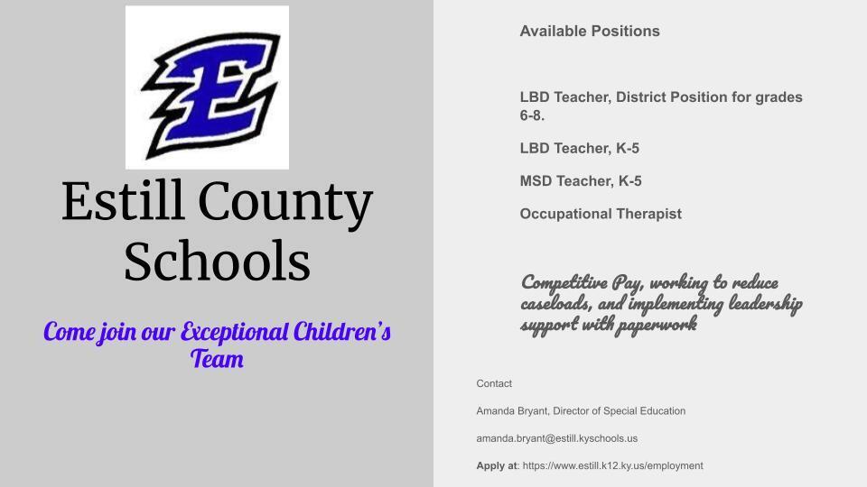 Available Positions