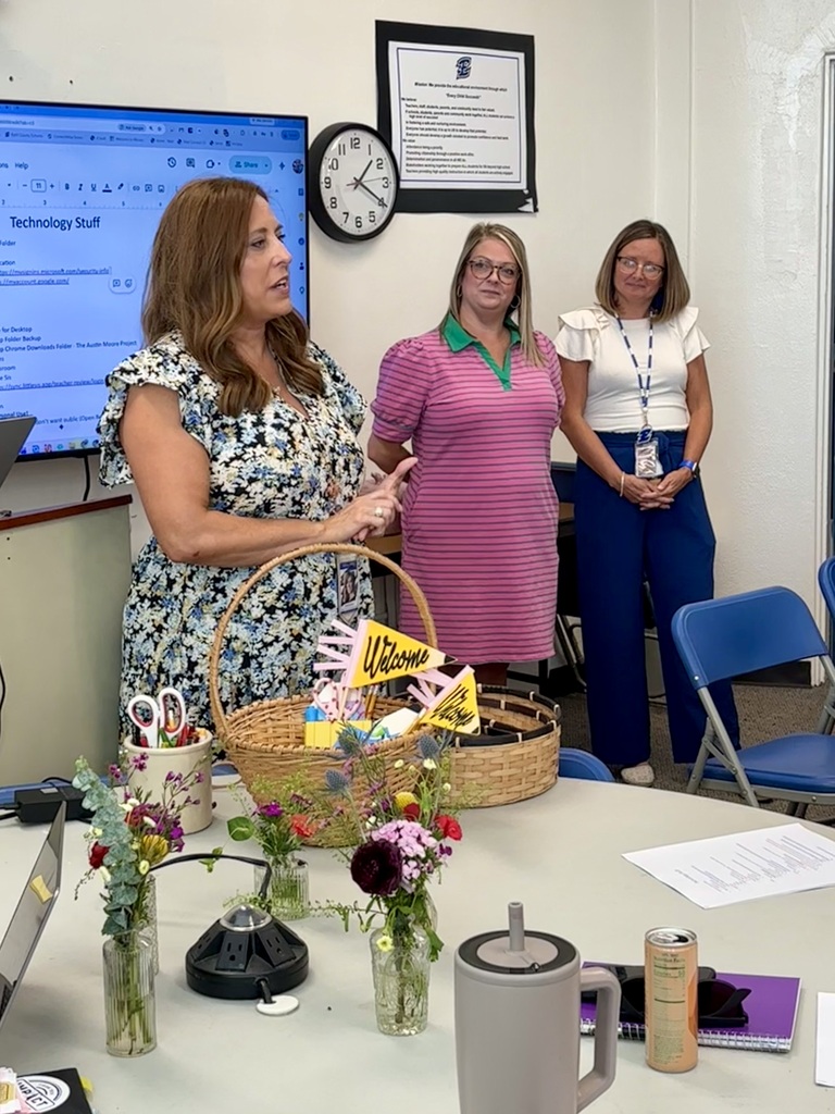 Carlee Cornett - Director of Creative and Performing Arts and Gifted and Talented alongside Brooke Mays and Sarah Beard - Principal and Assistant Principal at Estill Springs Elementary