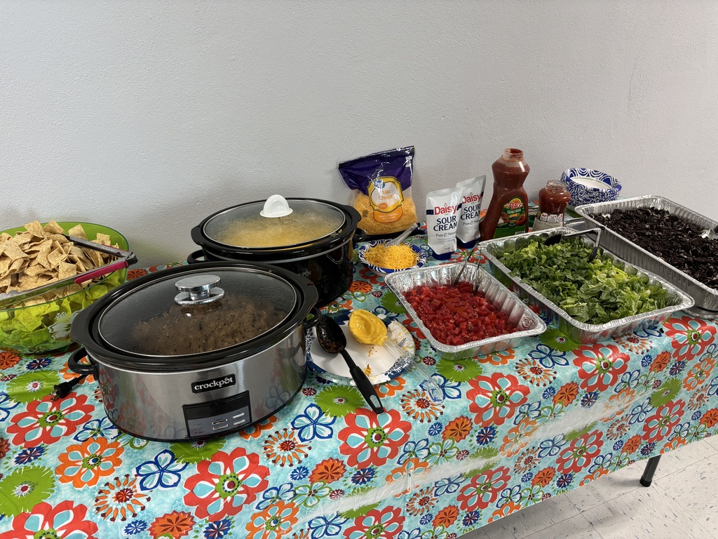 Taco Bar for Lunch!