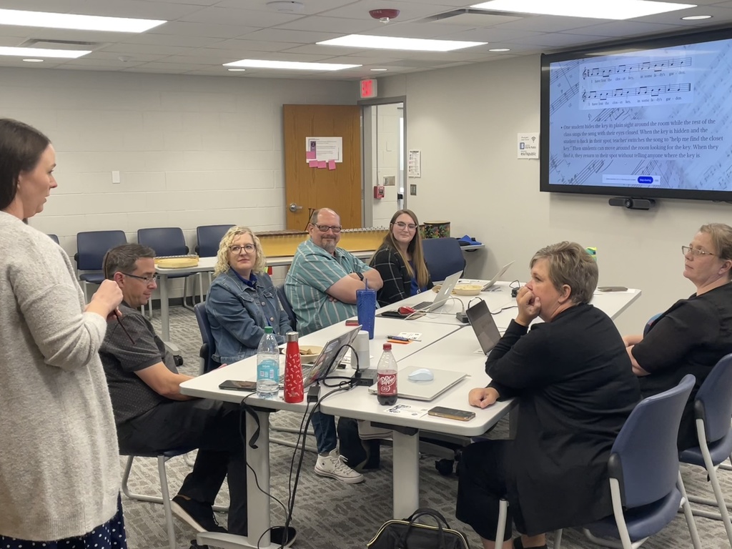 Teachers collaborating together