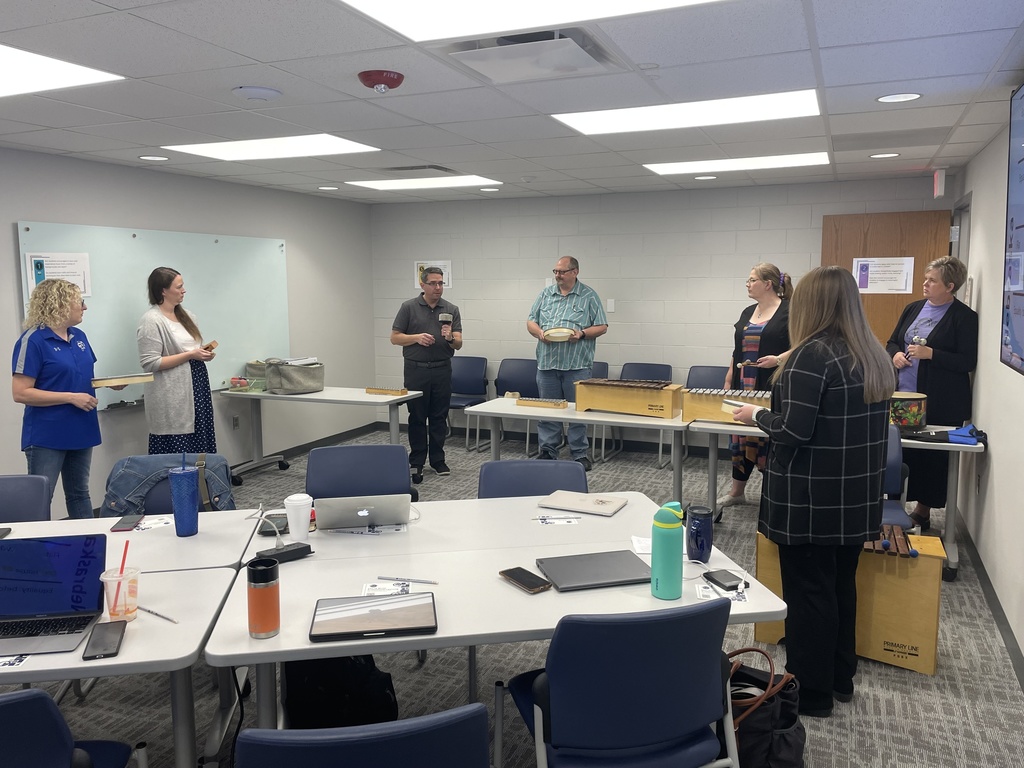 Cody sharing with music teachers