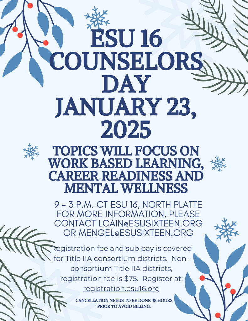 1/23/25 Counselors Day ESU NP 9-3 ct