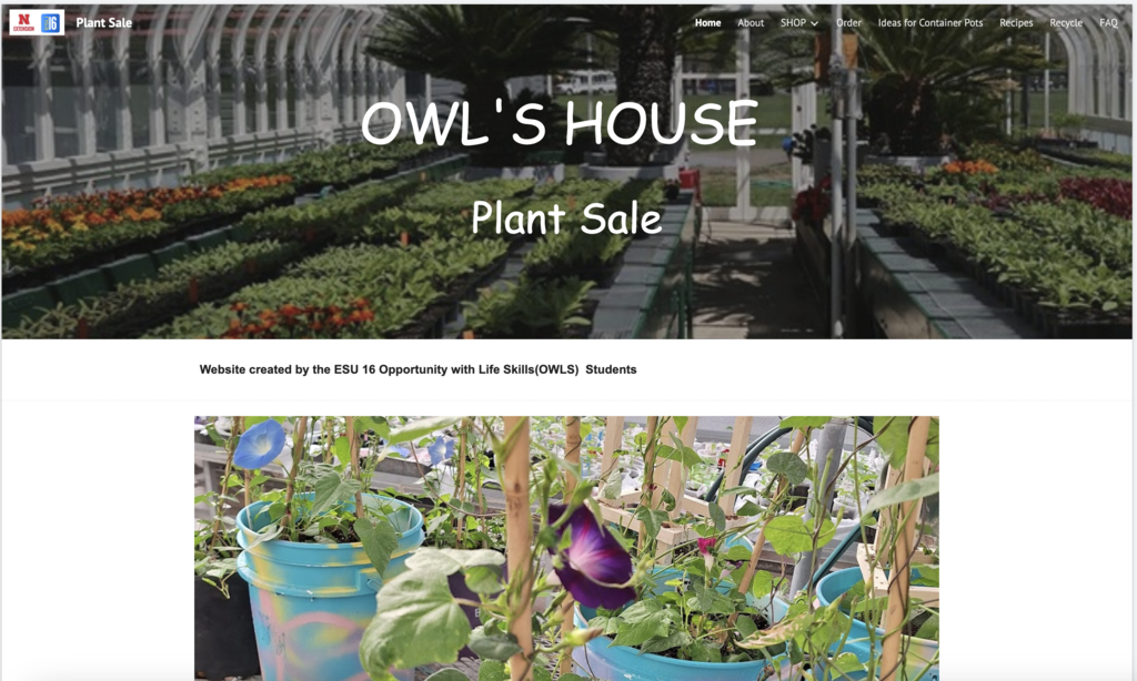 OWLS plant sale website