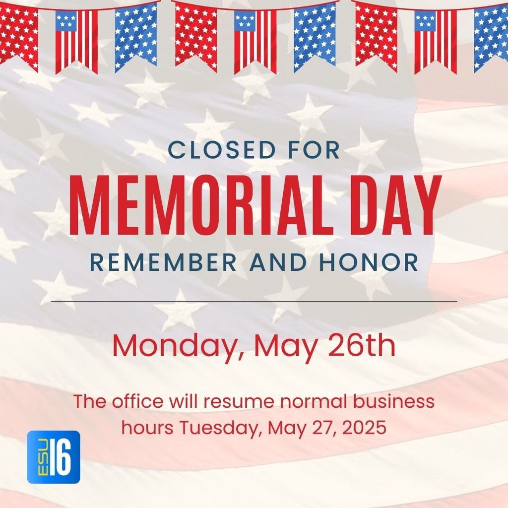 Closed Monday, May 26th for Memorial Day.