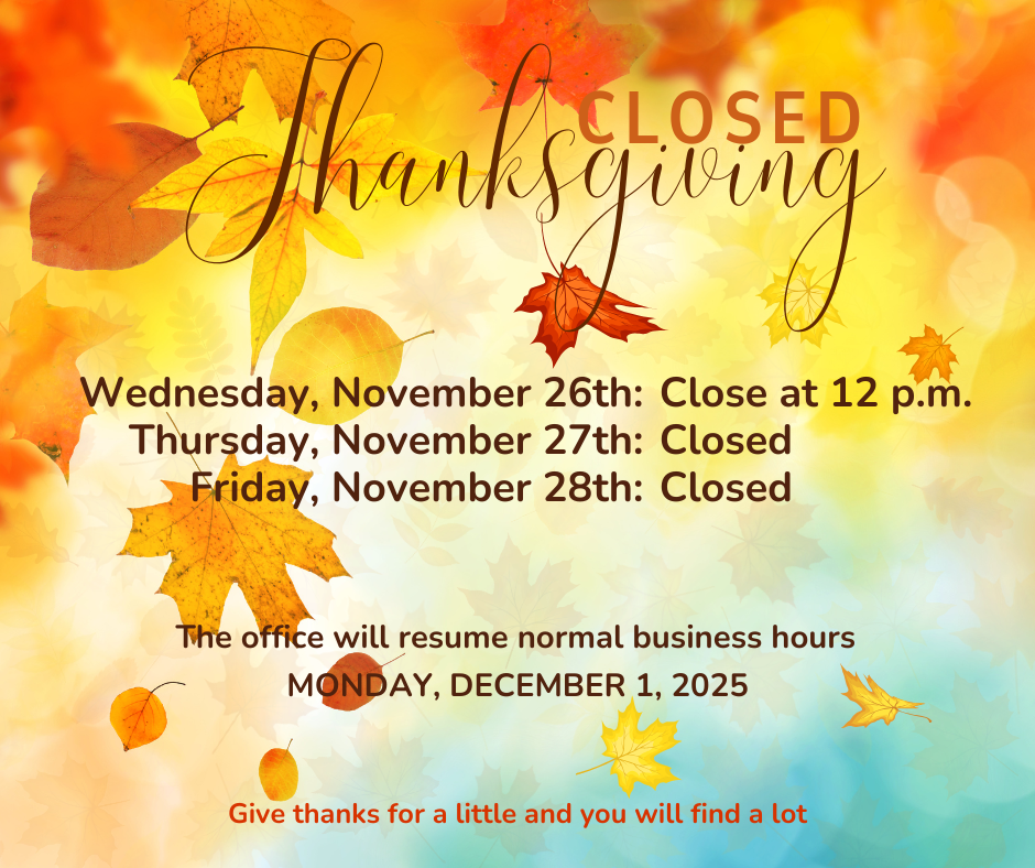 Closed for Thanksgiving break.