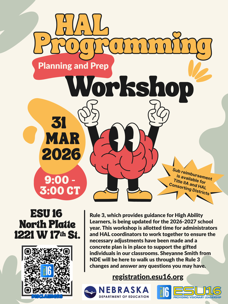 HAL Programming Workshop ESU 16 NP 3/31/26 9-3 ct