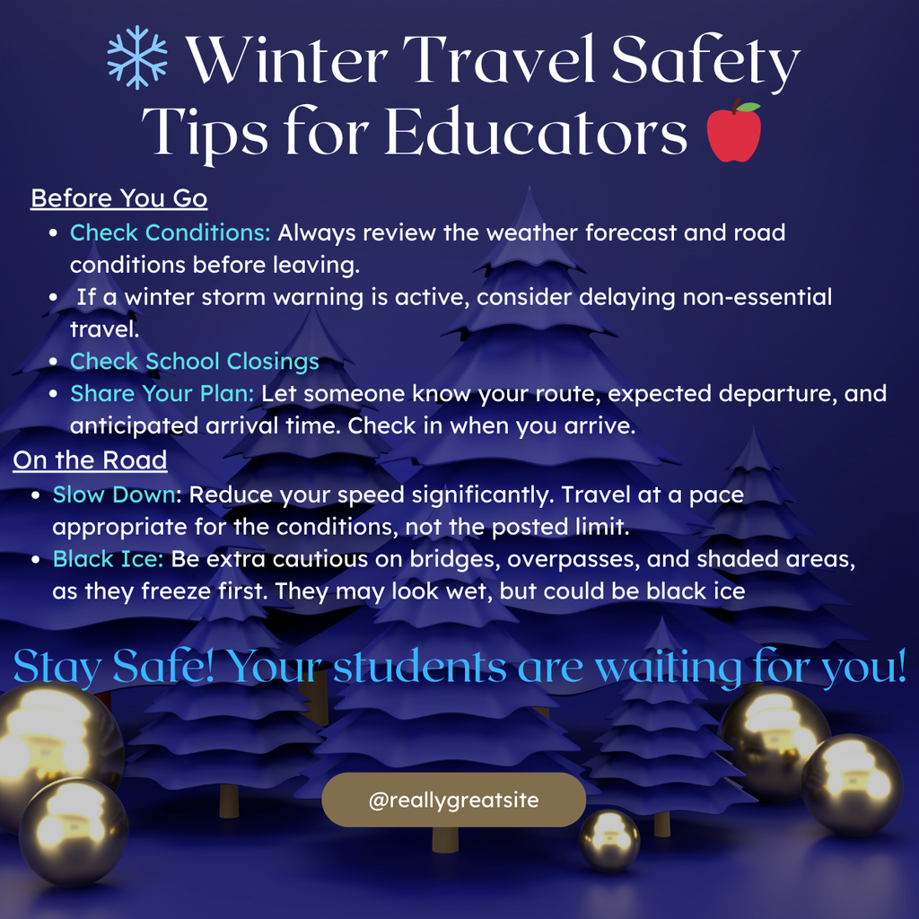 Safe travels Winter Driving