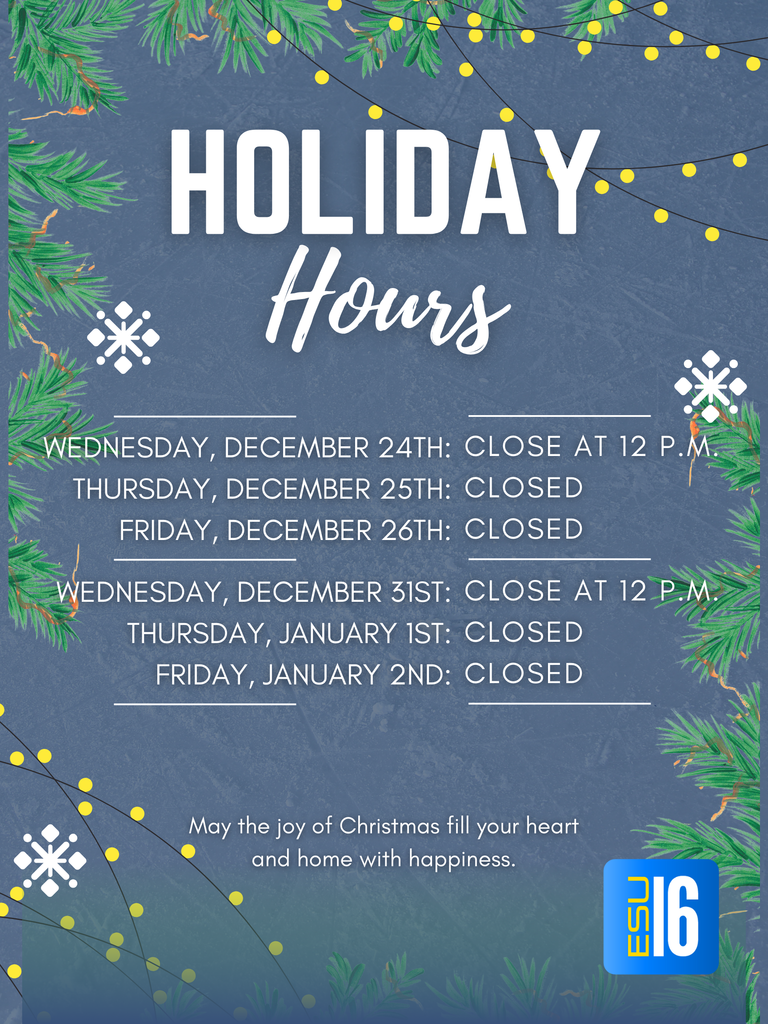 Holiday Hours