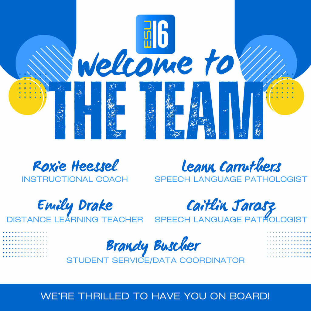 Welcome to the Team