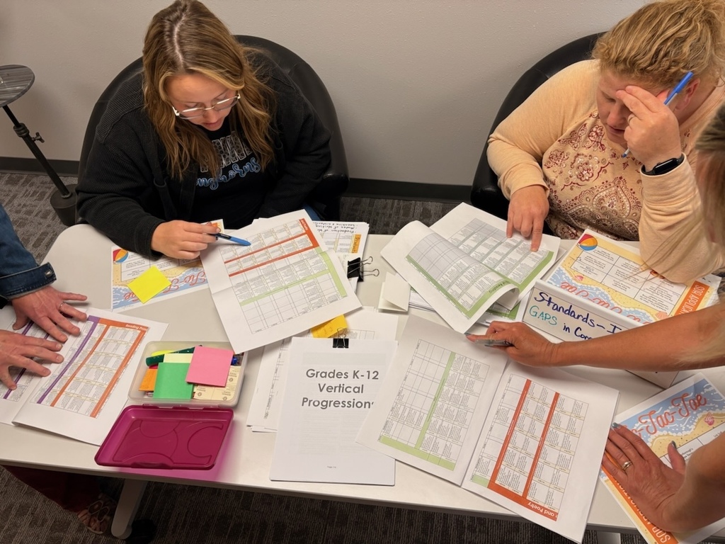 Teachers collaborating on standards