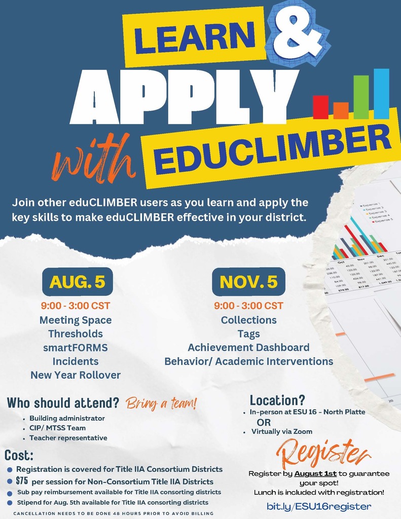 eduCLIMBER 8/5 & 11/5 NP 9-3 ct