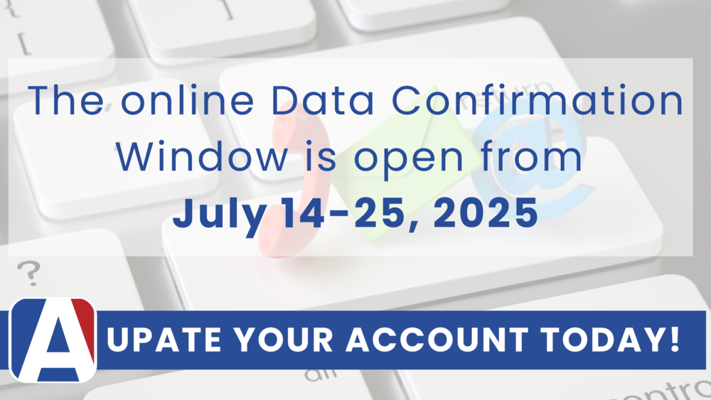 The Data Confirmation Window is Open