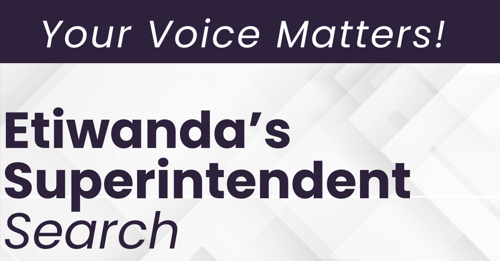 Text: Your Voice Matters: Superintendent Search