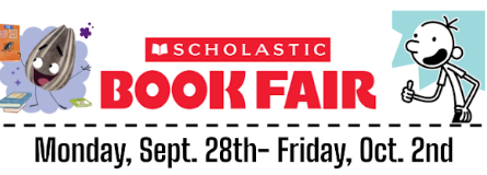 The bad seed image from book and the diary of a whimpy kid image from the books: Scholastic Book Fair;Monday, Sept. 28th- Friday, Oct. 2nd