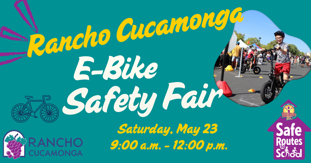 Text: Rancho Cucamonga Bike Fair