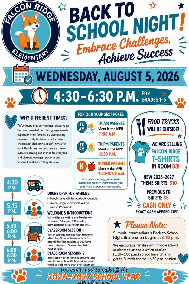 Back to School Night 8.5.26