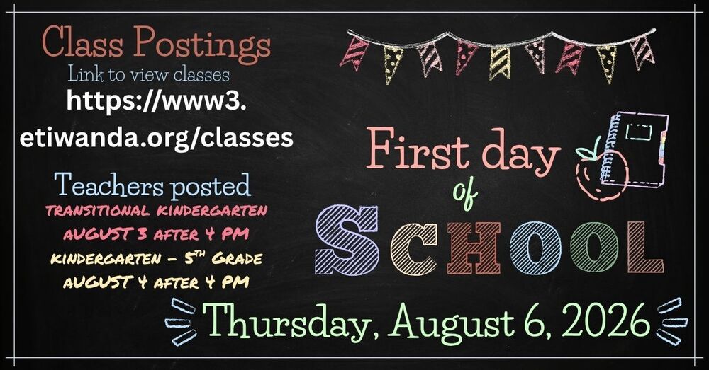 Class Postings / First Day of School