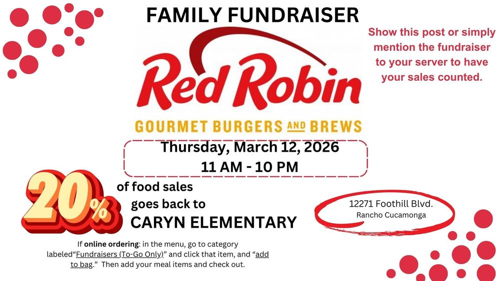 Red Robin Family Fundraiser