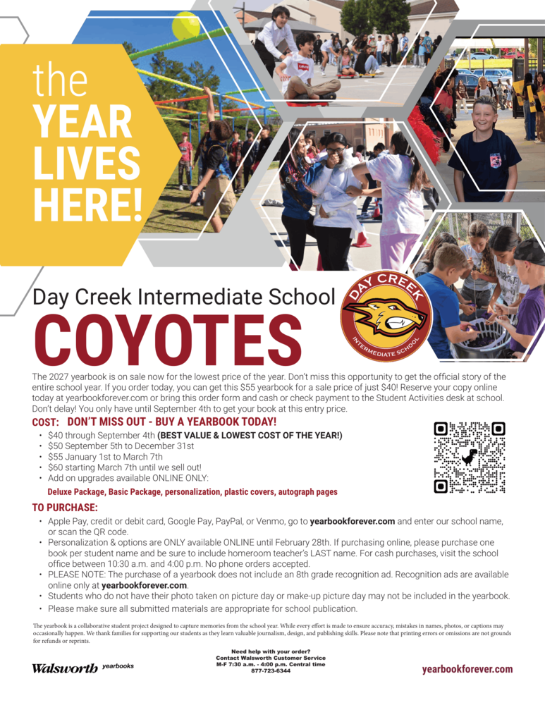 yearbook sale 2026-2027
