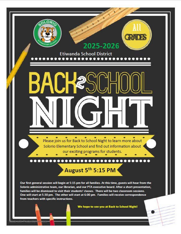 Back to School Night 2025