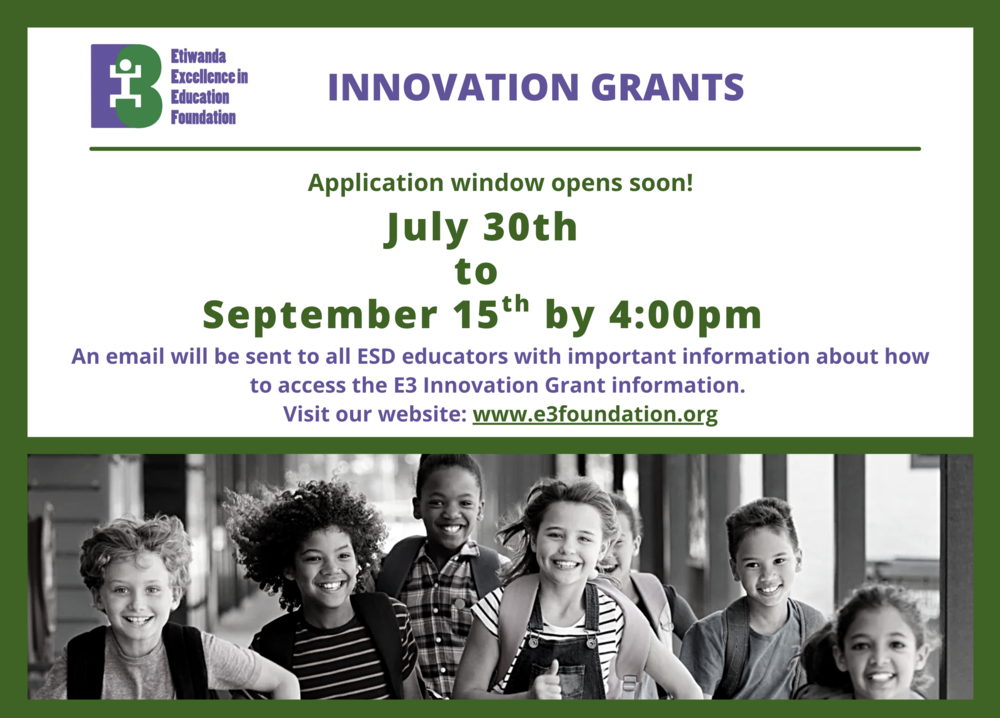 Innovation Grant Window Application Window is Open