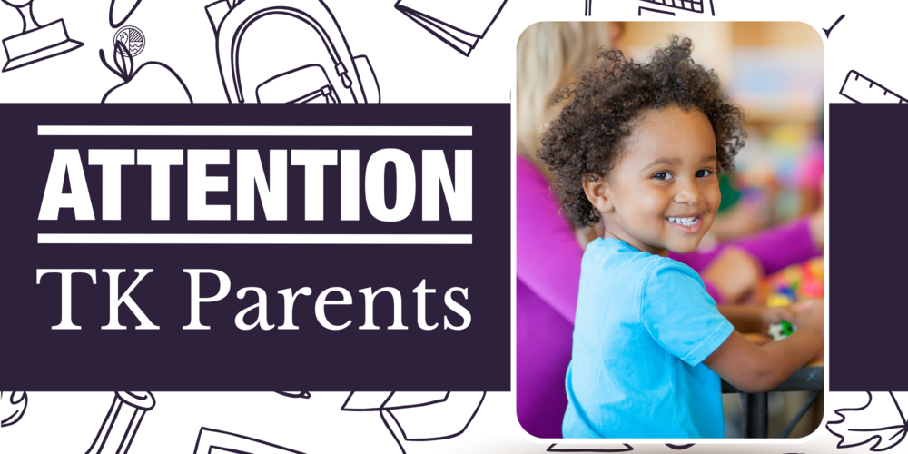 Attention TK Parents Image: smiling student in class