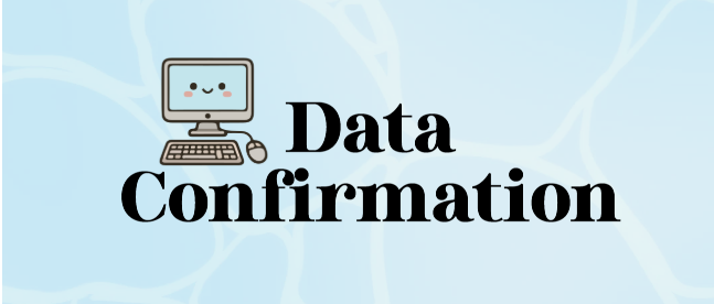 image of data confirmation
