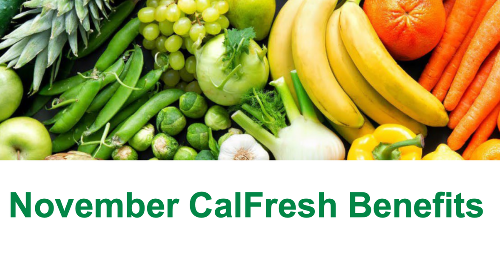 November CalFresh Benefits