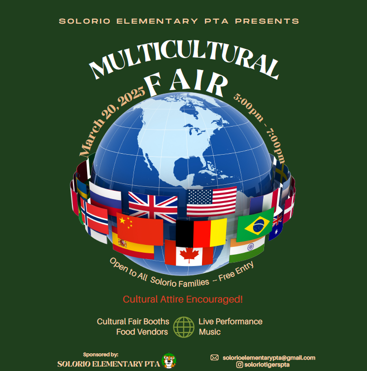 green background with globe and various flags encircling the globe.