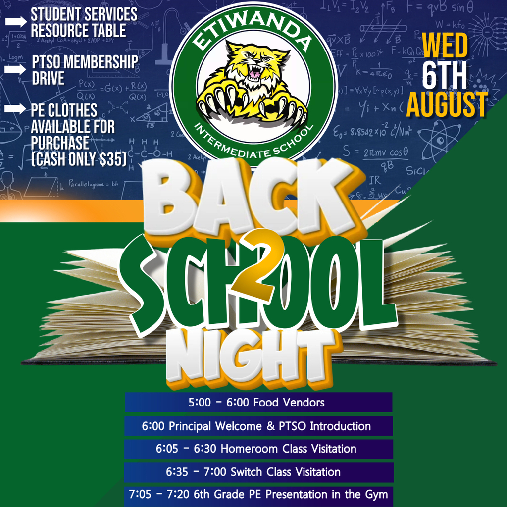 Back 2 School Night